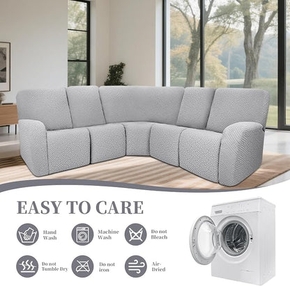 100% Waterproof Sectional Recliner Couch Covers - Image 8