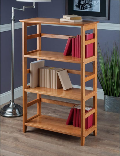 Winsome Studio 3-Tier Bookshelf, Classic Display Bookcase, Functional & Stylish - Image 2
