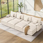 Vesgantti 142" Oversized Sectional Sofa Bed, 8-Seater Modular Sleeper Cloud by Vesgantti