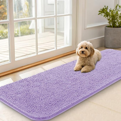 OLANLY Dog Door Mat for Muddy Paws 59x20, Super Absorbent Chenille Mud Mat | by OLANLY