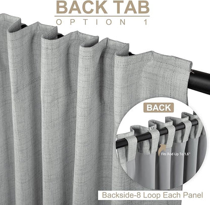 Linen Textured Total Blackout Curtains - Image 3