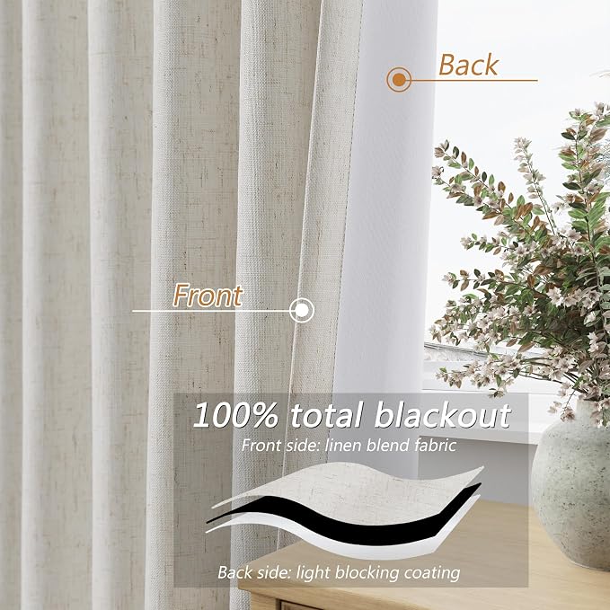 Boho Blackout Curtains 72 Inch Length 2 Panels Set - Image 4