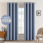 MIULEE 100% Blackout Linen Curtains by MIULEE