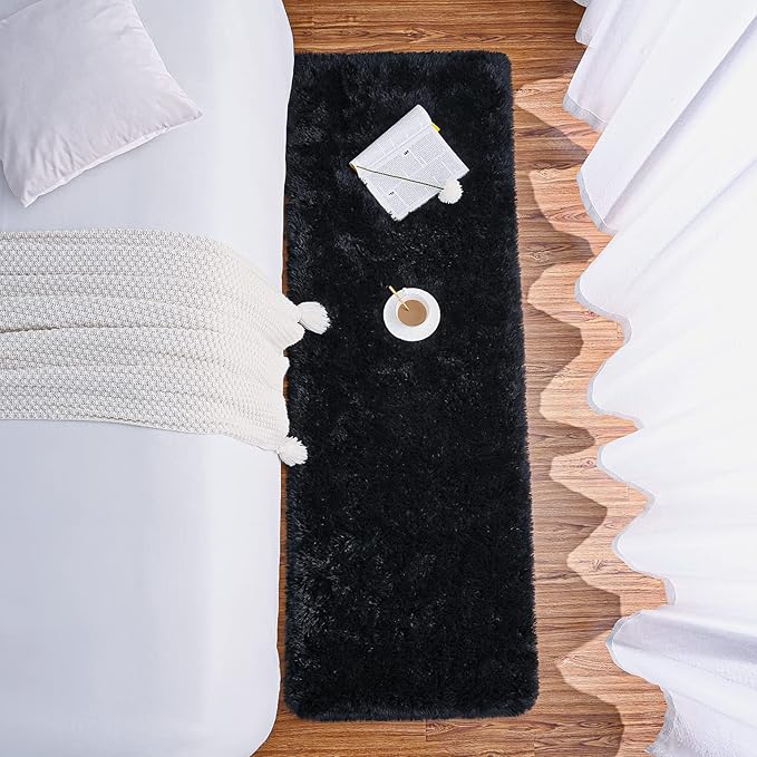 Chicrug Soft Runner Rug for Bedroom Living Room Plush Fluffy Rug 2x10 | Shag - Image 5
