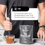 For Wellness The Good Stuff Focus – Mocha Coffee Booster | Nootropic Collagen Creamer with MCTs for Focus, Energy & Wellness | Non-Dairy, Keto-Friendly, 30 Servings