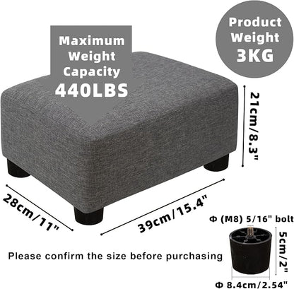 CAROLMADE Small Foot Stool Ottoman Footstool - Image 3