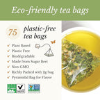Organic Wild Hawthorn Leaf and Flower Herbal Tea - Caffeine Free - Pharmacopoeia Potency - 75 Plant Based Tea Bags