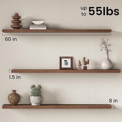 Fun Memories 60Inch Long Floating Shelves, 8 Inch Deep Shelves - Image 3