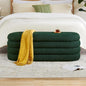 Busaurus Storage Ottoman Bench 49.2 Inch Upholstered Fabric Storage Bench by BUSAURUS