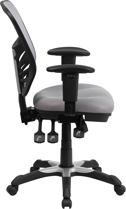 Flash Furniture Nicholas Mid-Back Swivel Office and Gaming Chair, Ergonomic - Image 6