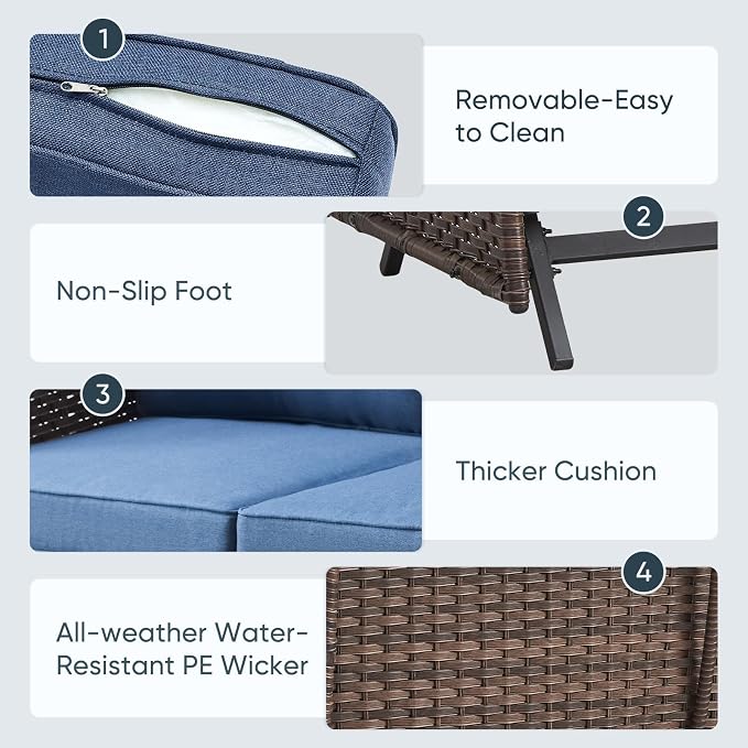 Belord 5 Pieces Patio Furniture Set - Image 7