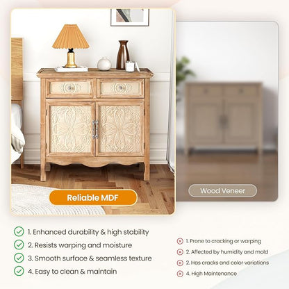 RoyalCraft Vintage Sideboard Buffet, Accent Cabinet - Image 9