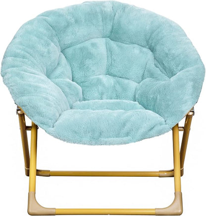Flash Furniture Gwen Kids Cozy Mini Folding Saucer Chair - Image 10