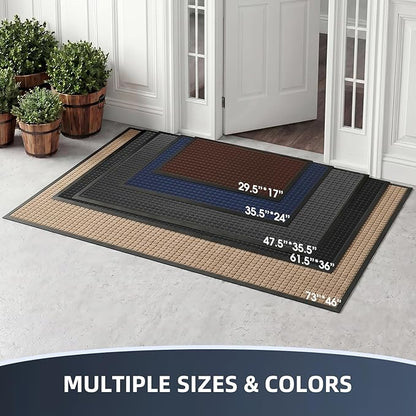 Front Door Mat Outside Entrance, Heavy Duty Waterproof Doormat | 47.5"x35.5" - Image 4