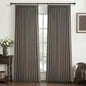 Memory Trained Pinch Pleated Flax Linen 102 Inch Extra Long Curtains by PleatedDrapes