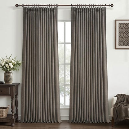 Extra Long 120 Inch Pleated Curtains by PleatedDrapes