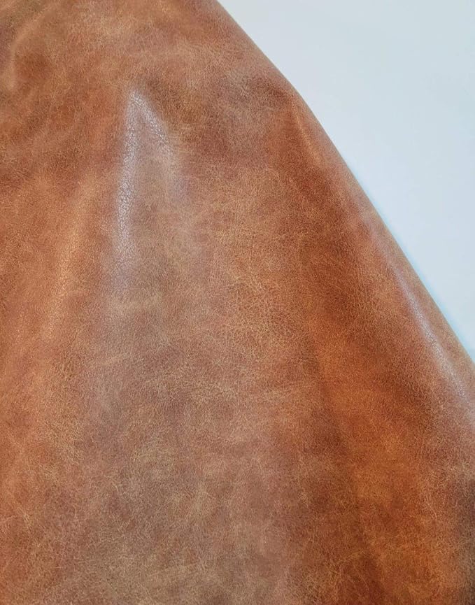 NAT Leathers | Soft Faux Leather Upholstery Fabric by The Yard | Synthetic PU - Image 3