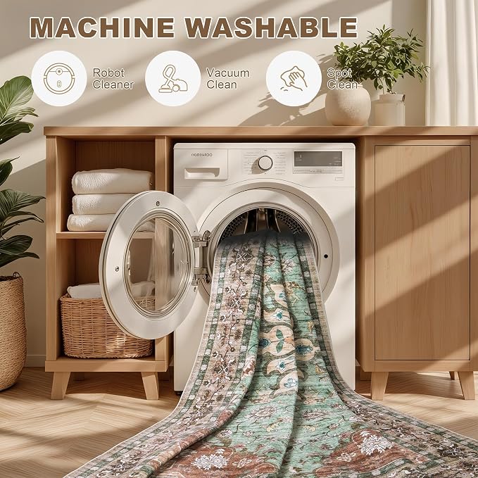 8x10 Area Rugs Living Room: Washable Rug - Image 8