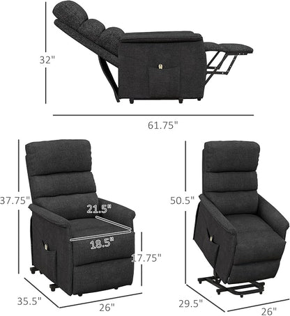 HOMCOM Power Lift Recliner Chair - Image 3