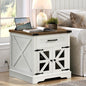 RALGEND White Farmhouse End Table by RALGEND