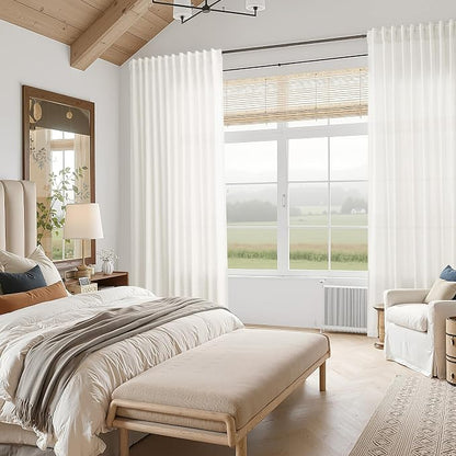 Neutral Linen Curtains 120 Inches Long - Image 8