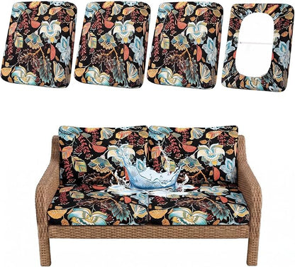 Waterproof Outdoor Cushion Covers, Stretch Patio Slipcovers | UV Resistant by hyha