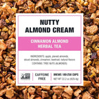 Tiesta Tea - Nutty Almond Cream, Premium Loose Leaf, Cinnamon Almond Herbal Tea Blend, Non-Caffeinated, Make Hot or Iced & Brews Up to 250 Cups, 16oz Bulk Pouch & 6.2oz Refillable Tin Combo