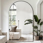 Antok 86" x46” Arched Full Length Floor Mirror, Free Standing/Wall Mount/Leaning by AntokMirror