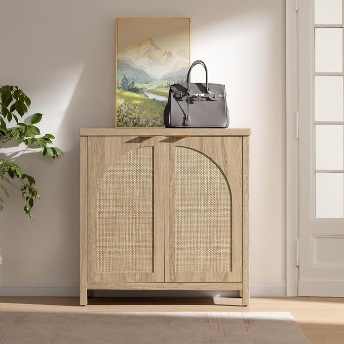 SICOTAS Rattan Sideboard Buffet Cabinet - Image 7