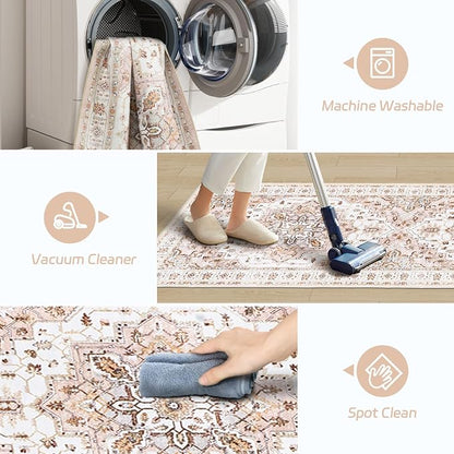 Madane Washable Runner Rugs 2x12 Long - Image 5