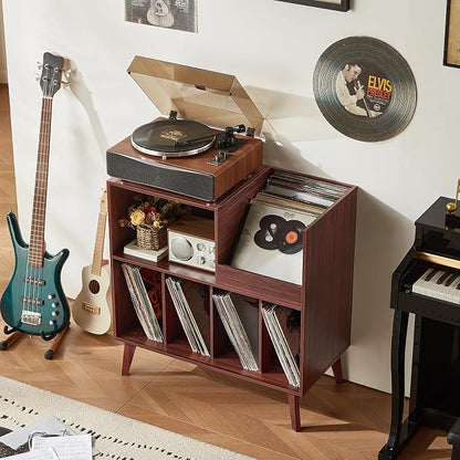 LELELINKY Large Record Player Stand, Turntable Stand - Image 7