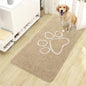 OLANLY Dog Door Mat for Muddy Paws 44x24, Paw Print Design Chenille Mud Mat | by OLANLY