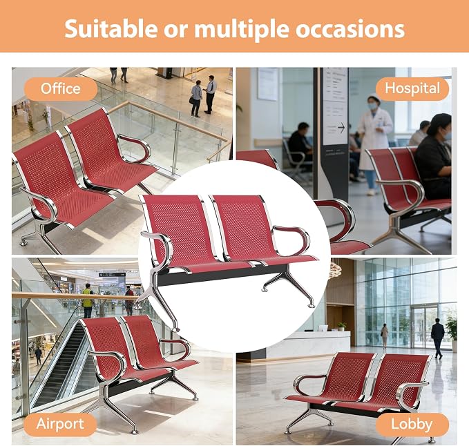 Kinfant 2-Seat Waiting Room Chair - Image 7