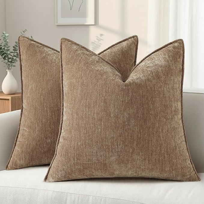 decorUhome Summer Couch Throw Pillow Covers 20x20 Set of 2, Decorative Soft by decorUhome