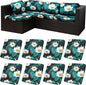 8Pcs Patio Cushion Covers, Outdoor Stretch Cushion Covers, Washable | Stretch by Unknown