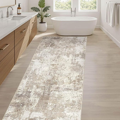 LOONGRUG Runner Rug 2x5 Washable Non-Slip Kitchen Neutral Modern Rug | Abstract - Image 5