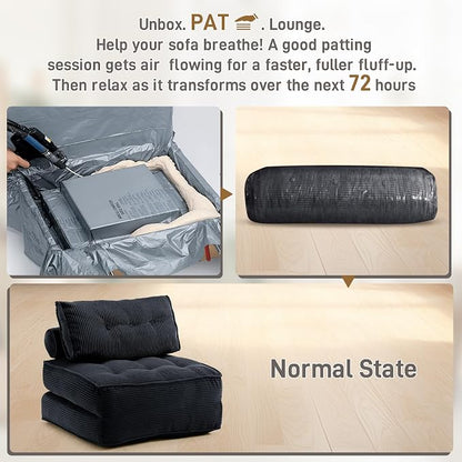 Folding Sofa Bed Convertible Sleeper Chair 33" - Image 4
