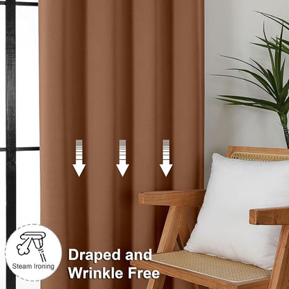 Simplebrand Ava Sun Baked Blackout Curtains - Image 7
