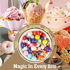 Twisweet Rainbow Pearl Sprinkles for Cake Decorating, Edible Sugar Pearls for Baking, Mix Size, Cake Topper Cupcake Cookie Ice Cream Dessert Decorations, Easter Birthday Summer Party Supplies (130g/4.58oz)