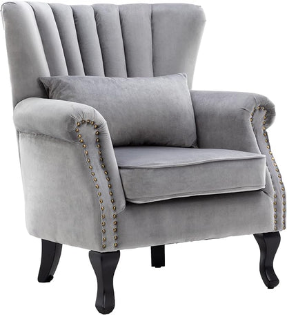 Velvet Accent Chairs Set of 2 - Image 4