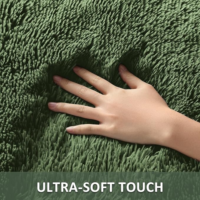 Ophanie Gray Green Grass Area Rugs - Image 2