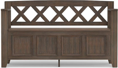 SIMPLIHOME Amherst Entryway Storage Bench - Image 6