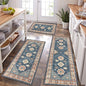 HEBE Boho Kitchen Rugs Set of 3, Non Slip Washable Kitchen Mats by HEBE