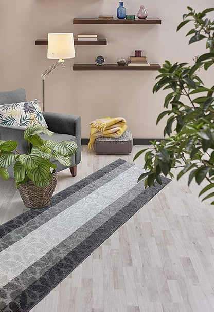 17 Ft Gray Hallway Runner Rug, Non Slip Washable, Kitchen & Entryway | 2'2" x - Image 5