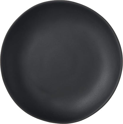 Carlisle FoodService Products Ridge Reusable Plate Salad Plate, Rimless Plate for Home and Restaurant, Melamine, 9 Inches, Slate