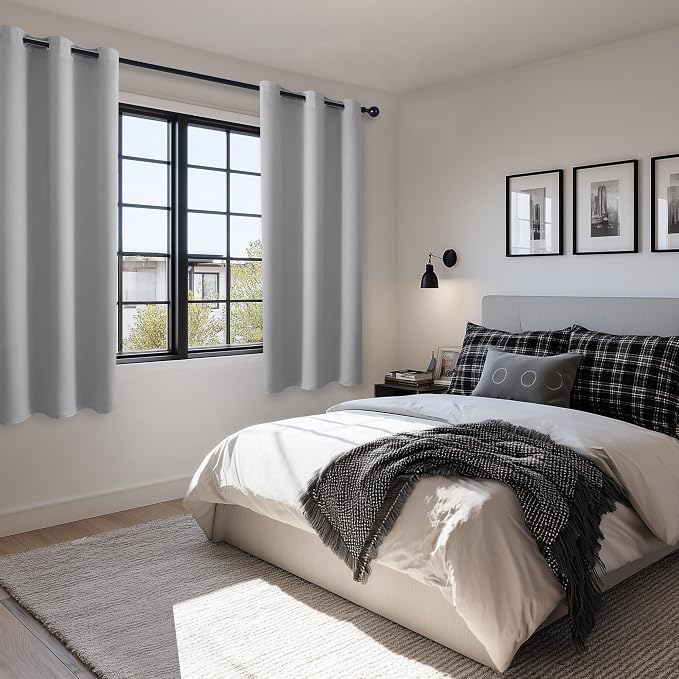 Blackout Curtains for Bedroom, 42 x 63 Inches Length, Window Curtains for - Image 6