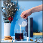 Vikko Glass Coffee Mug Set of 6, 10.75 Ounce Clear Mugs, Microwave and Dishwasher Safe
