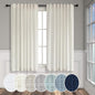 Natural Linen Curtains 45 Inch Length by Pitalk