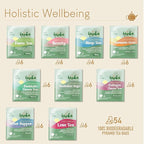 Lazika Herbal Tea Variety Pack with Lovely Presentation Box, 54 Counts, Holistic Wellbeing Tea Assortment Gift Set, Premium Collection with Pyramid Infuser Bag, Handcrafted