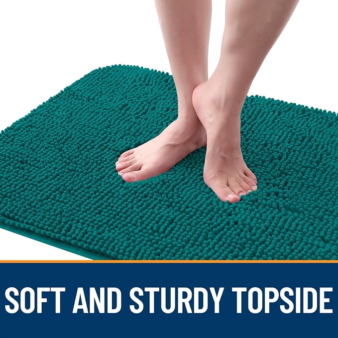 OLANLY Dog Door Mat for Muddy Paws 44x32, Super Absorbent Chenille Mud Mat | - Image 4